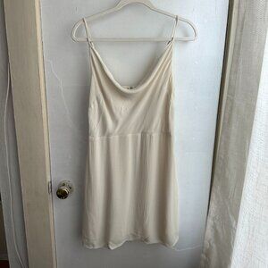 Aritzia Cream Slip Dress
